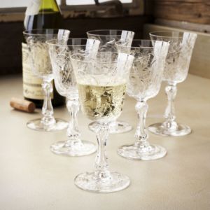 Sur la Table Vintage Saint Louis Floral Wine Glasses Set of 6.jpg